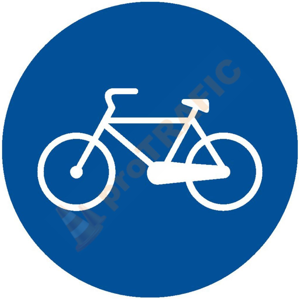 Indicator Rutier Obligare D8 Pista Pentru Biciclete Si Ciclomotoare